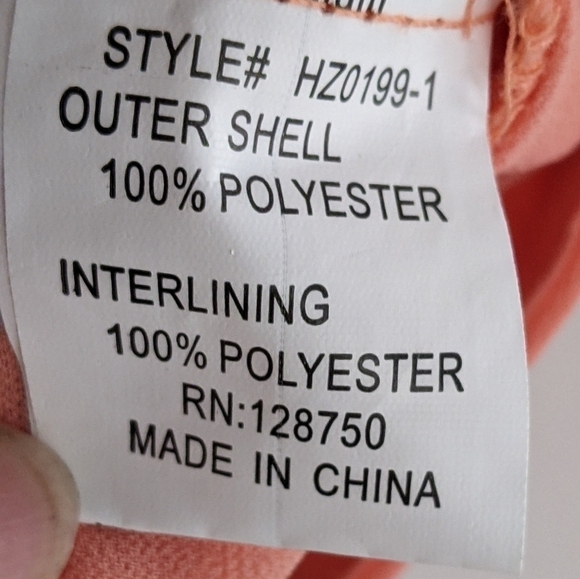 𝅺ALYA Coral Floral Lace Mock Neck High Low Sleeveless Blouse Medium - Picture 4 of 5